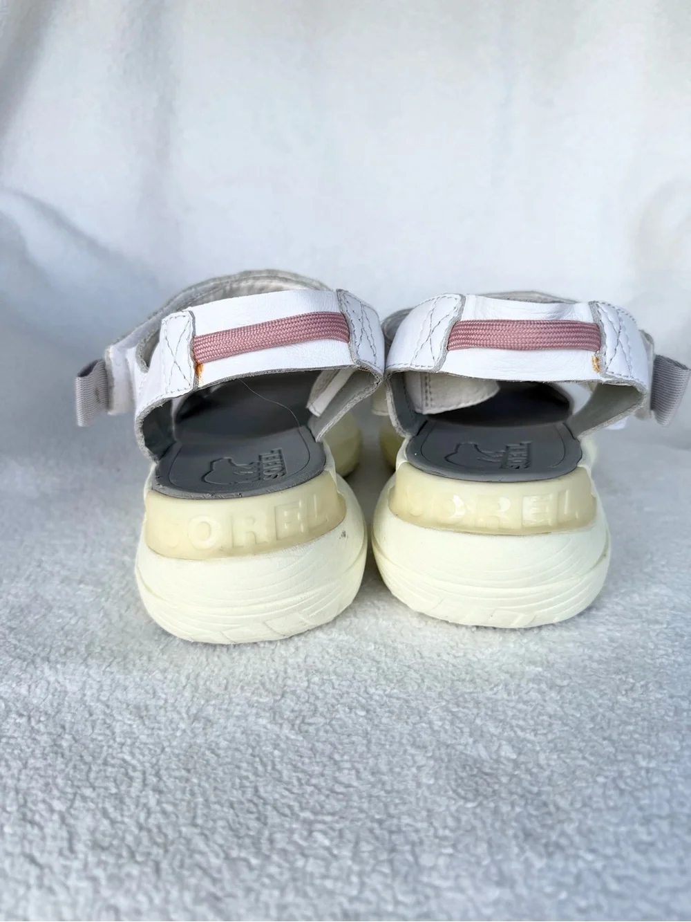 Sorel Explorer Blitz Stride Women’s 7.5 US Sandals Leather White NL4742-100